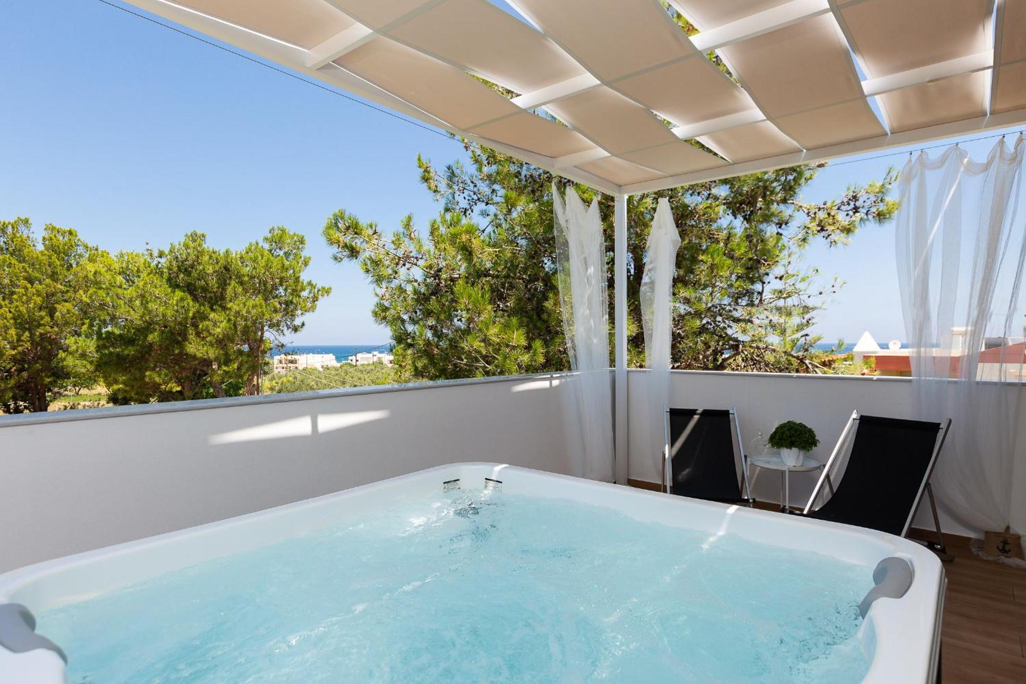 Nisos Villa, Pool & Heated Spawhirlpool, Walking To Beach, By Thinkvilla Sfakaki Ngoại thất bức ảnh