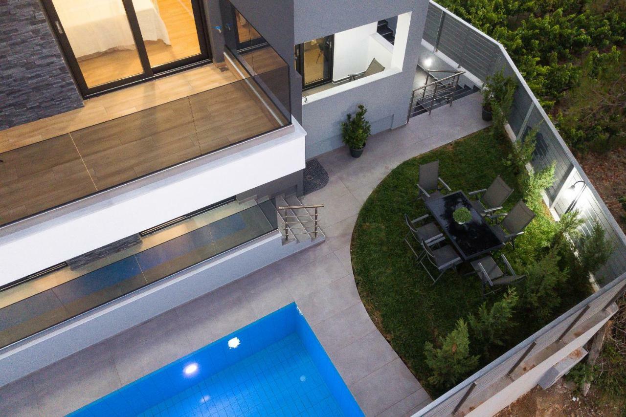 Nisos Villa, Pool & Heated Spawhirlpool, Walking To Beach, By Thinkvilla Sfakaki Ngoại thất bức ảnh